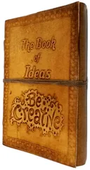 Leather Journal (Diary Notebook) 'The Book of Ideas': Handmade Paper In Leather Cover (11998)