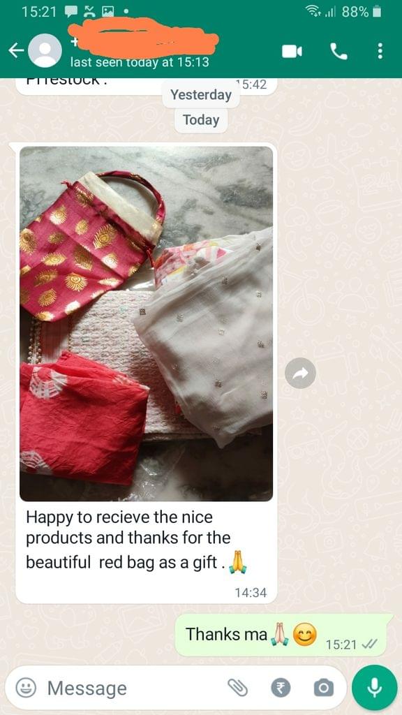 Happy to receive the nice products and thanks for the beautiful red bag as a gift -Reviewed on 29th  NOV 2022
