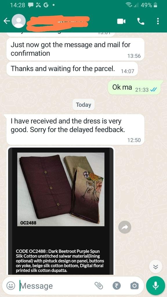 I received and the dress is very good, Sorry for the delayed feedback-Reviewed on 29th  NOV 2022