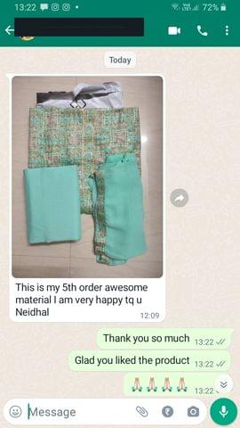 This is my 5th order awesome material I am very happy tq u Neidhal -Reviewed on 23 FEB 2023