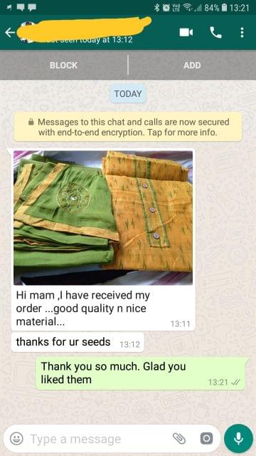 I have received my order.. Good quality.. Nice material. Thanks for your seeds. - Reviewed on 21-Jan-2019