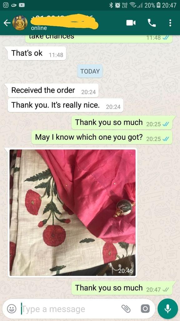 Received the order. Thank you.. It's really nice.. - Reviewed on 24-Jan-2019