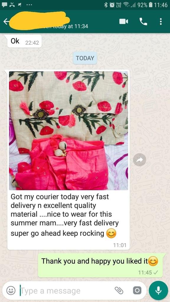 Got my courier today... Very fast delivery in excellent quality material... Nice to wear for this summer... Very fast delivery... Super go ahead keep rocking.  - Reviewed on 01-Mar-2019