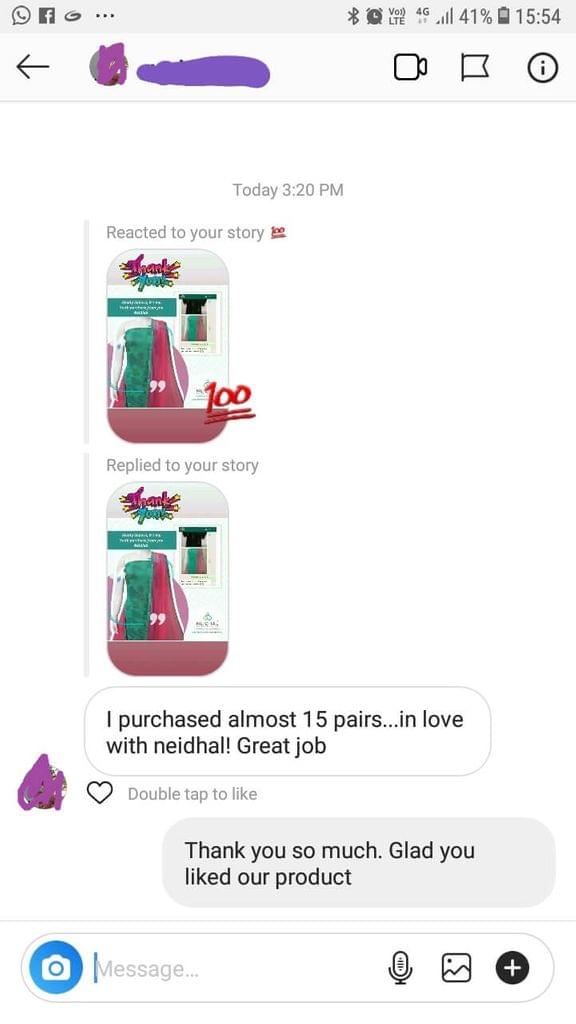 I purchased almost 15 pairs... Love with Neidhal!!... Great job... Thank you so much... Glad you liked our product. -Reviewed on 16-Jul-2019