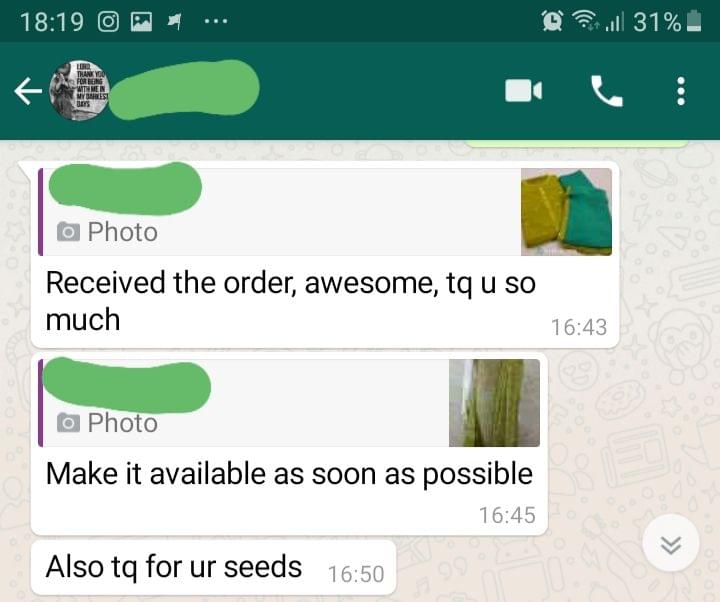 I received the order... Very awesome... Thank you so much... Make it available as soon possible... Also thank you for your seeds. -Reviewed on 26-Aug-2019