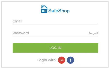 login page of delivery boy management software powered by StoreHippo.