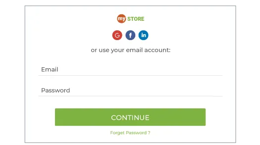 Single sign on feature allowing faster login using inbuilt capabilities of StoreHippo B2B ecommerce solutions.