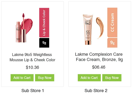 Create multiple sub-stores for selling cosmetics online using StoreHippo ecommerce platform.