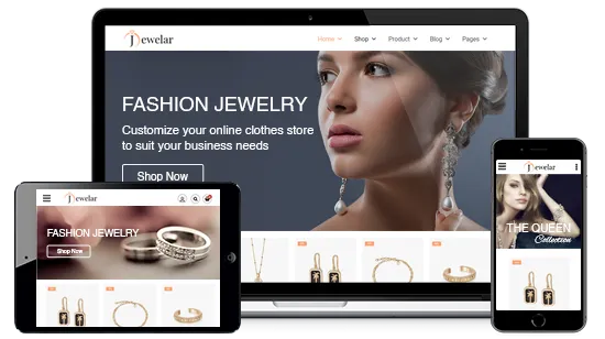 Multi-device optimized online jewelry store powered by StoreHippo ecommerce platform.