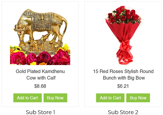 Create multiple sub-stores for selling gifts and flowers online using StoreHippo ecommerce platform.