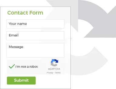Form builder feature of StoreHippo showing the option to add captcha in forms.