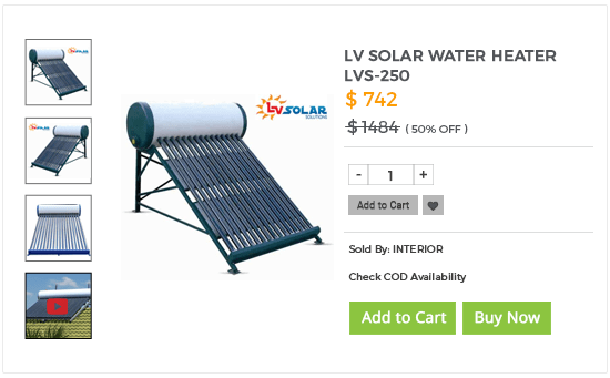 Product page ofa solar products store built using StoreHippo ecommerce platform.