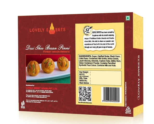 Desi Ghee Besan Pinni