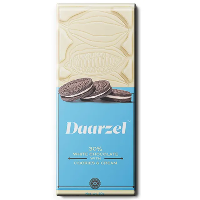 Daarzel 30% White Chocolate With Cookies and Cream