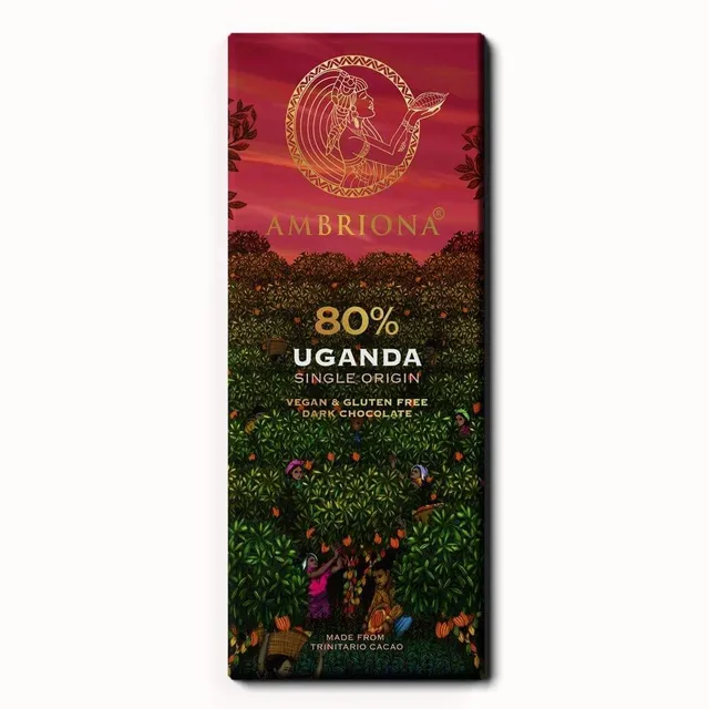 Uganda Single Origin 80% Dark Chocolate