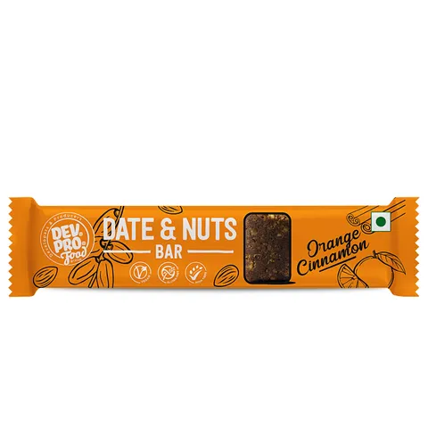 Dev. Pro. Date & Nuts Bar Orange Cinnamon (Pack of 16)