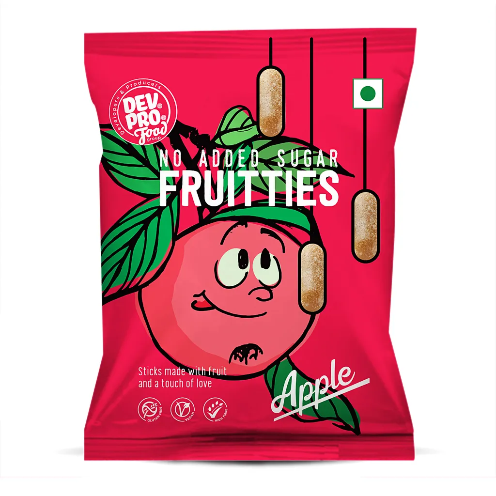 Dev. Pro. No Added Sugar Frutties Apple (Pack of 12)