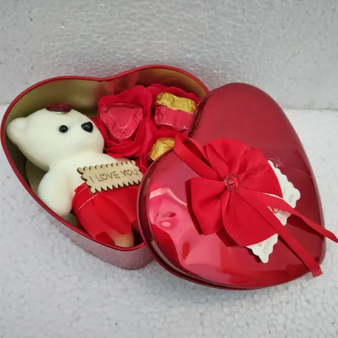 Valetine's Gift Hamper with Mini Teddy Bear