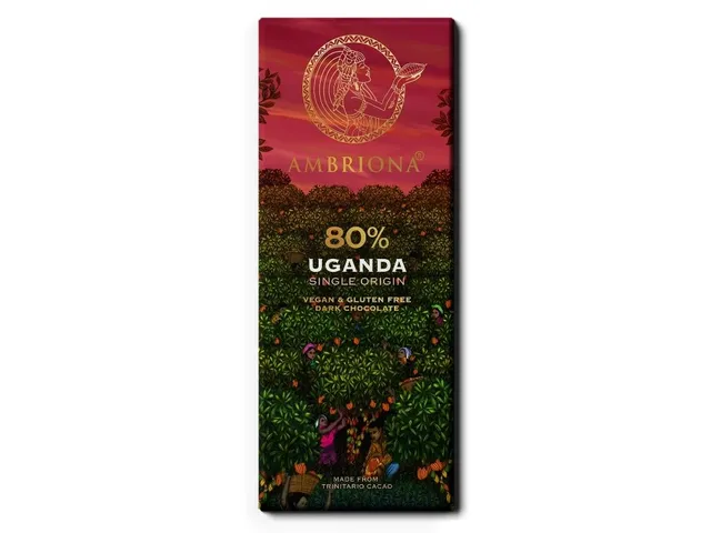 Dark Chocolate Uganda Single Origin 80% - Cocoa | 50 gm