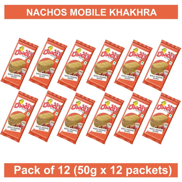 Nachos Mobile Khakhra 50g (PACK OF 12)