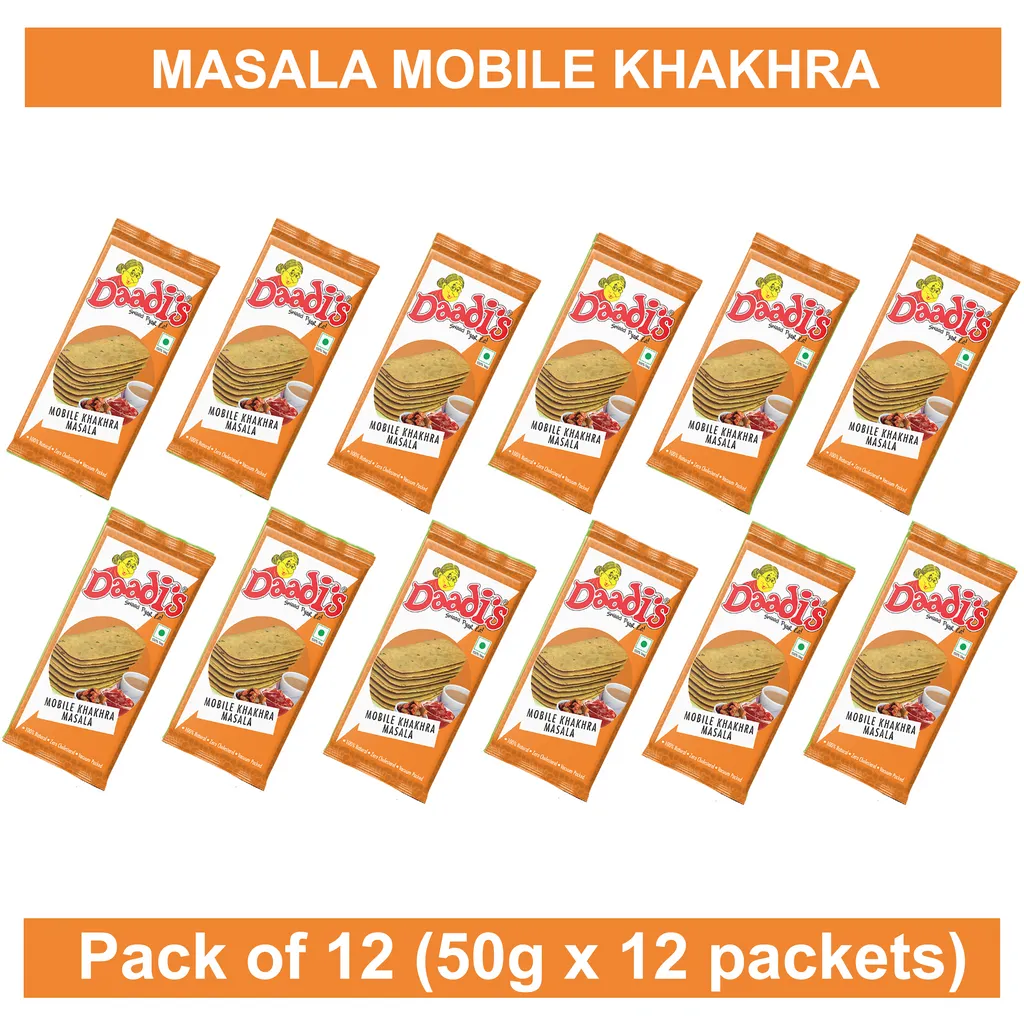 Masala Mobile Khakhra 50g (PACK OF 12)