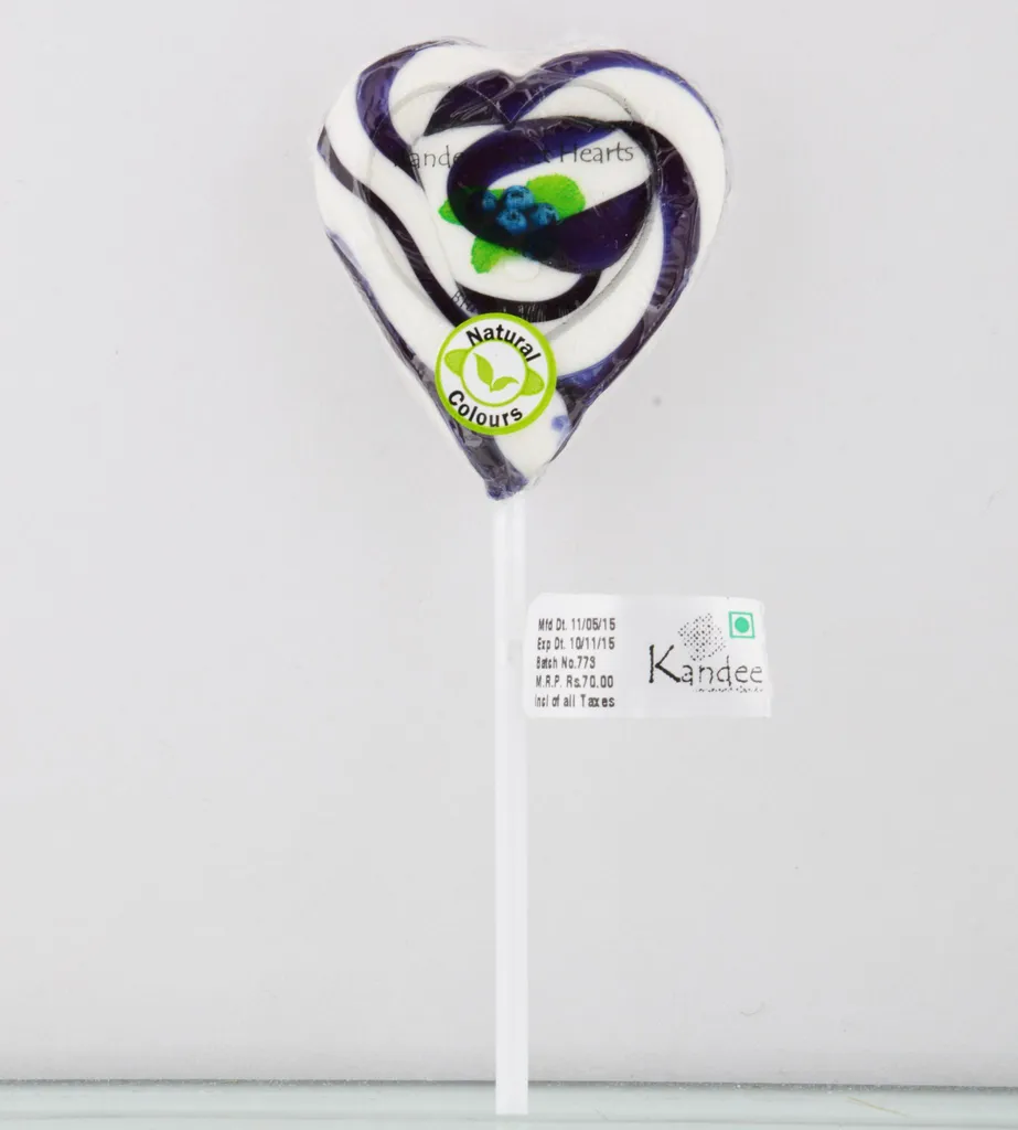 Blueberry Blast Candy - Pack of 6 Pops - Kandee Sweet Heart