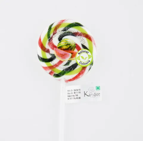 Watermelon Twist Candy - Pack of 6 Pops -Kandee Swirl Pop