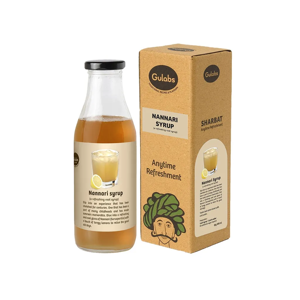 Gulabs Nannari - Refreshing Root Syrup (500 ml)