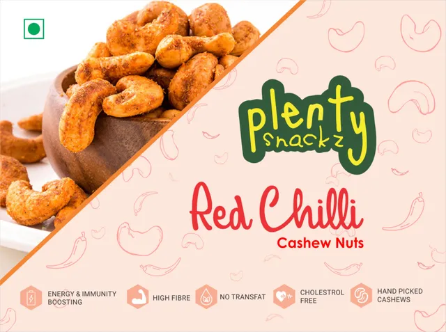 Red Chilli Cashew Nuts | Kaju Dry Fruits