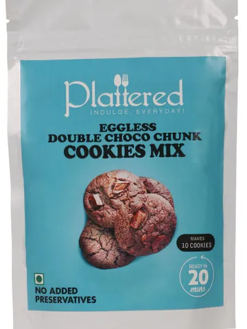 Eggless Double Choco Chunk Cookie Mix