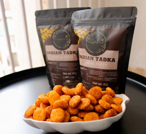 Healthy Jowar Puffs Combo of 3 (Indian Tadka, Fierypuffs, Pudhina Twist), Flavoured Jowar