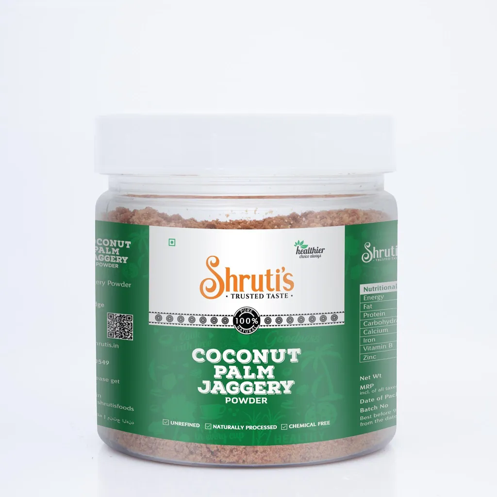 Coconut Palm Jaggery Powder Jar