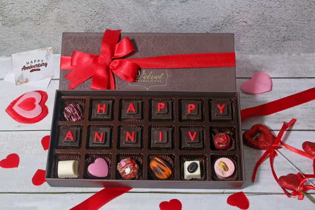 Beautiful Anniversary Chocolate Box