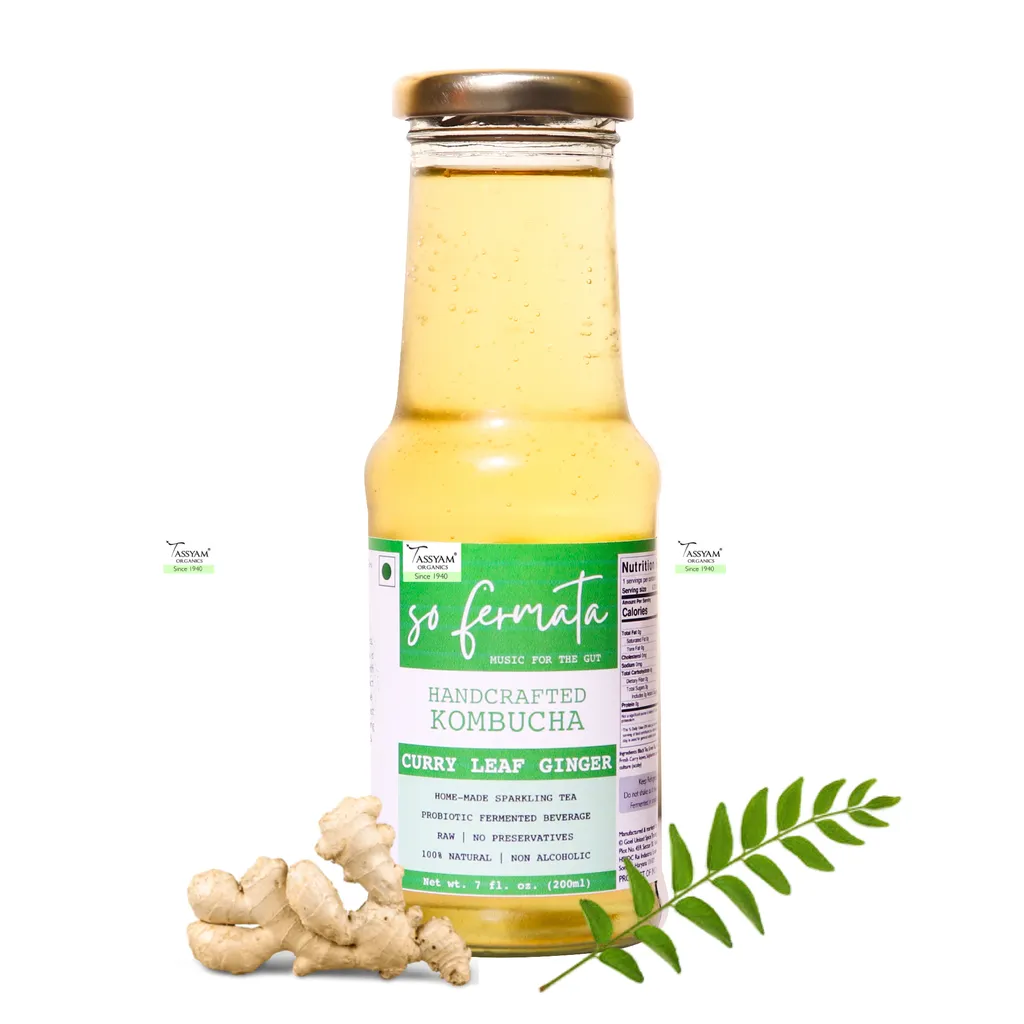 Curry leaf Ginger | Fermented Kombucha Tea