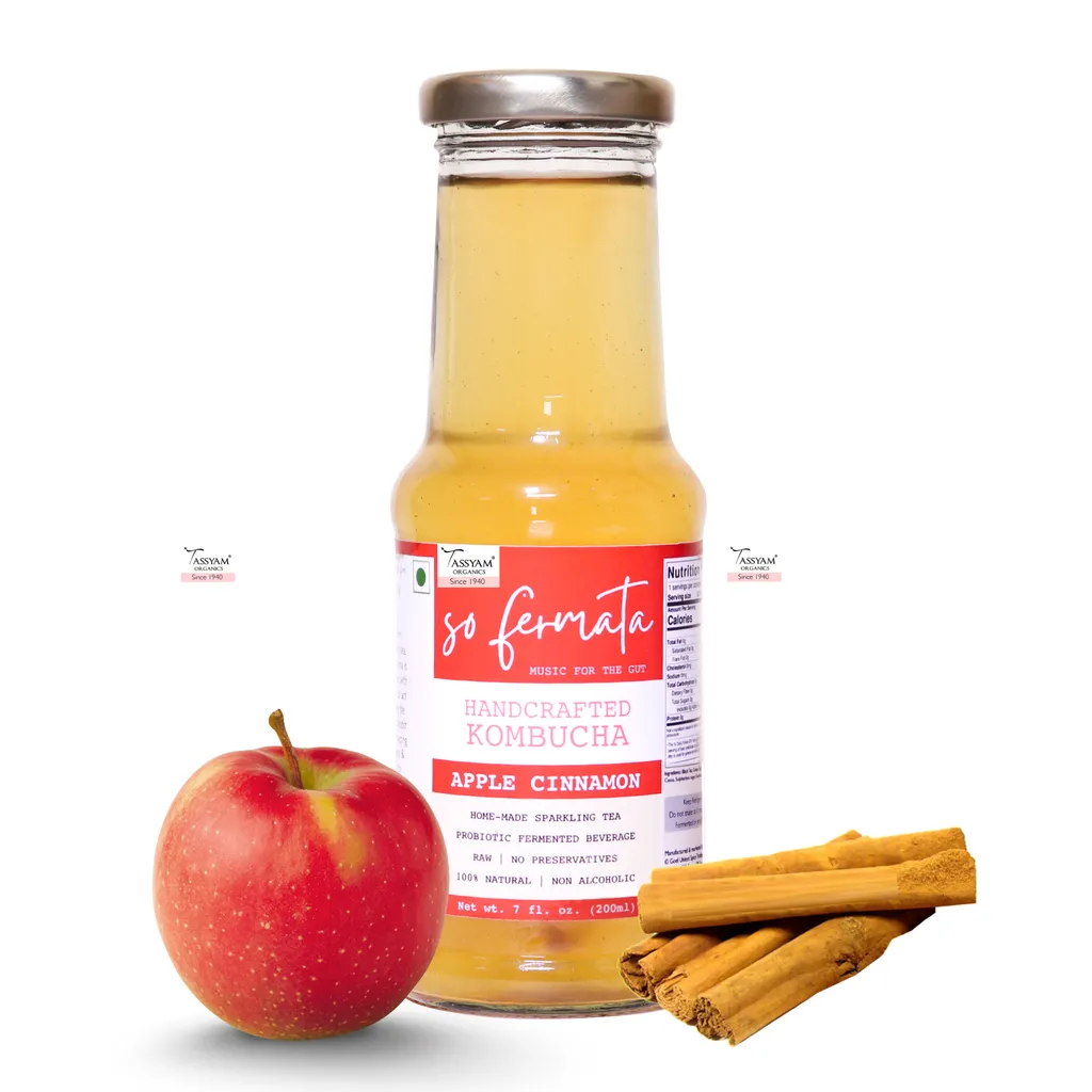 Apple Cinnamon Kombucha Tea | Fermented Kombucha Tea