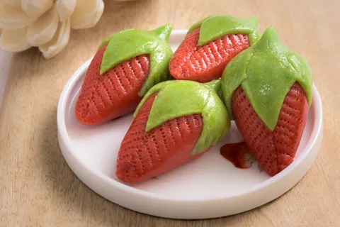 Kaju Strawberry | Indian Sweet
