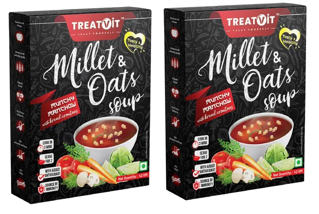 Millet & Oats Munchy Manchow Soup (Pack Of 2 - Each 42gm)