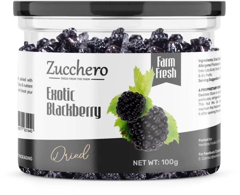 Exotic Dried Blackberry - Crunchy & Goey Berries
