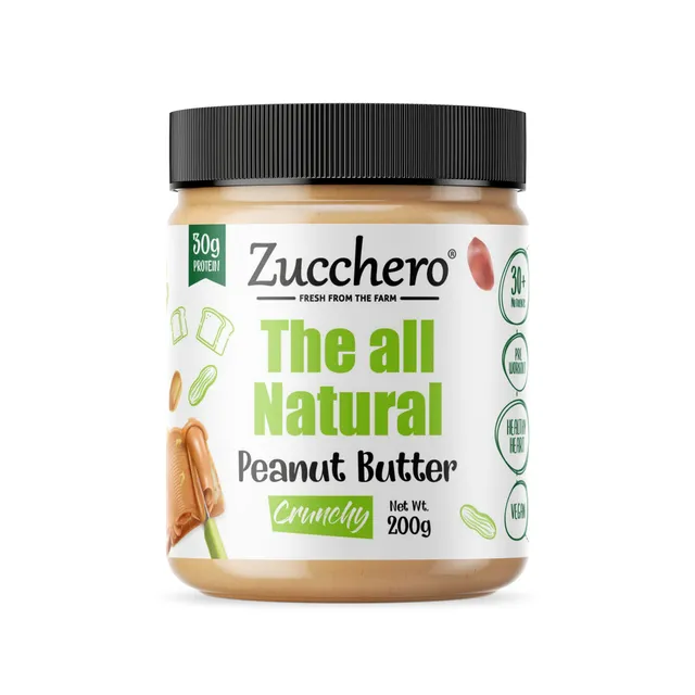 100% Natural Peanut Butter - Crunchy , Unsweetened