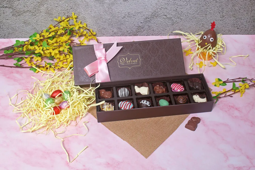 Delectable Easter Box | 12 Assorted Chocolates And Truffles