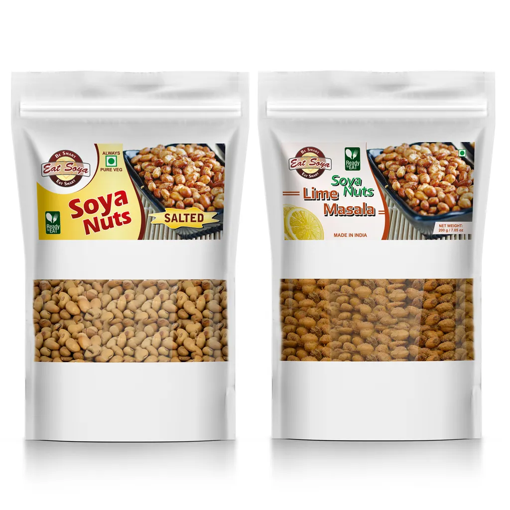 Soya Nuts - Salted And Lime Masala Combo