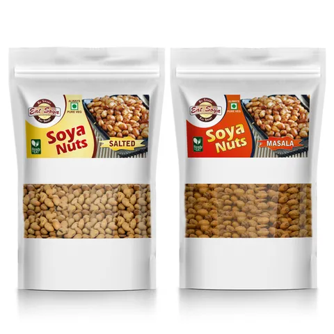Soya Nuts - Salted And Masala Combo