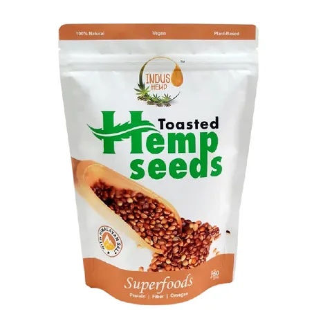 Hemp Toasted Seeds -  Rich in Omega Fatty Acids | Regulates Blood Pressure | Vegan and Gluten-free