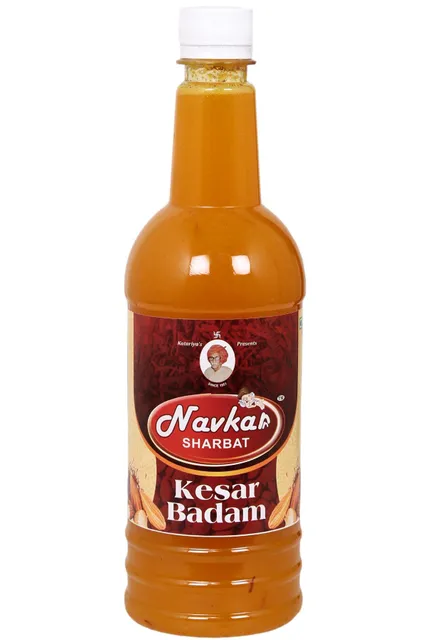Navkar Kesar Badam / Saffron Alomnds Syrup Sharbat