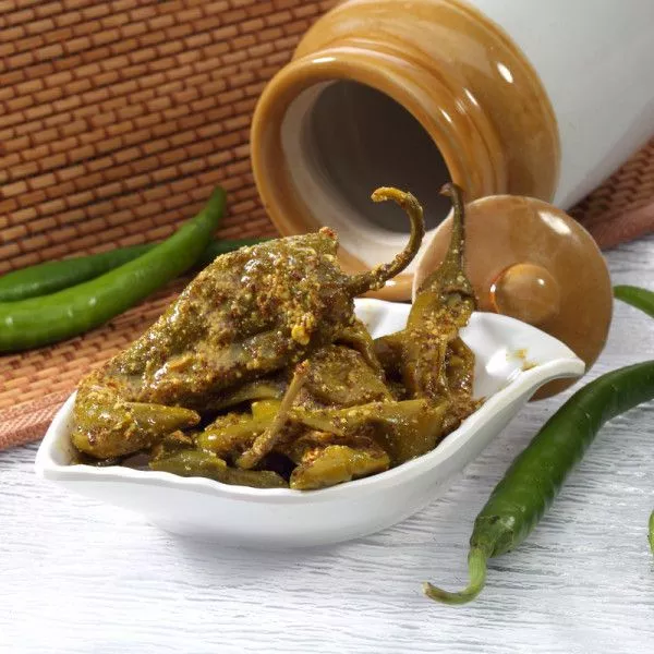 Marwadi Green Chilli Pickle (Marwadi Athana Mirchi-Green)
