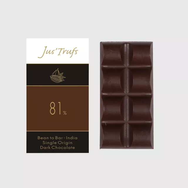 Artisanal 81% Dark Chocolate Bar