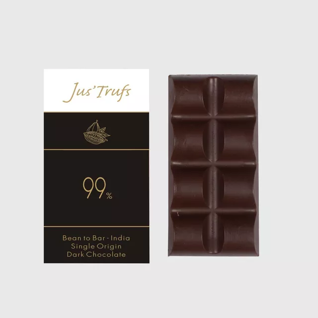 Artisanal 99% Dark Chocolate Bar