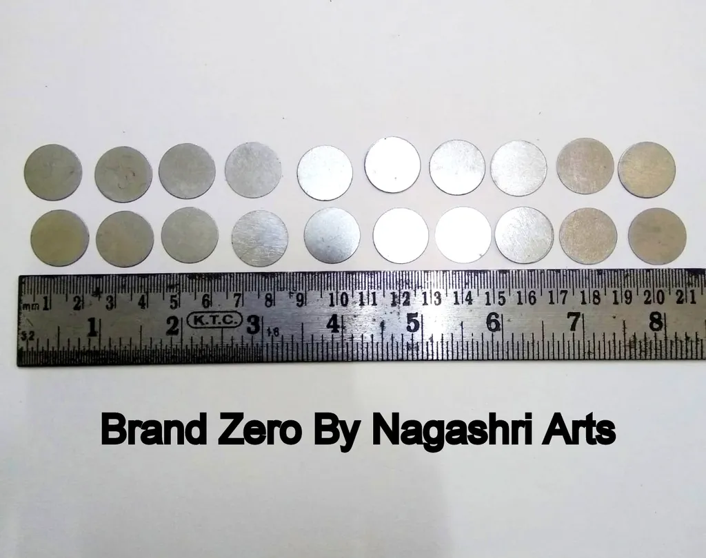 Brand Zero Iron Coins for Magnets - Pack of 50 Pcs