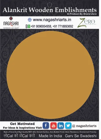 Brand Zero MDF Circle Plaques - Select Your Preference Of Size & Thickness