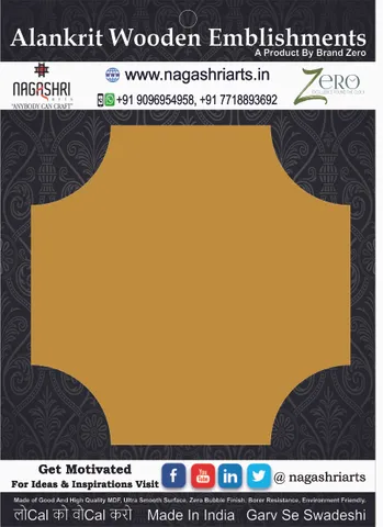Brand Zero MDF Wonky Square Plaques - Select Your Preference Of Size & Thickness